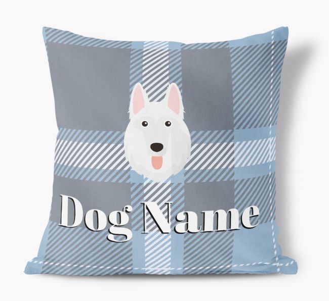 Tartan Pattern: Personalized {breedFullName} Soft Touch Pillow